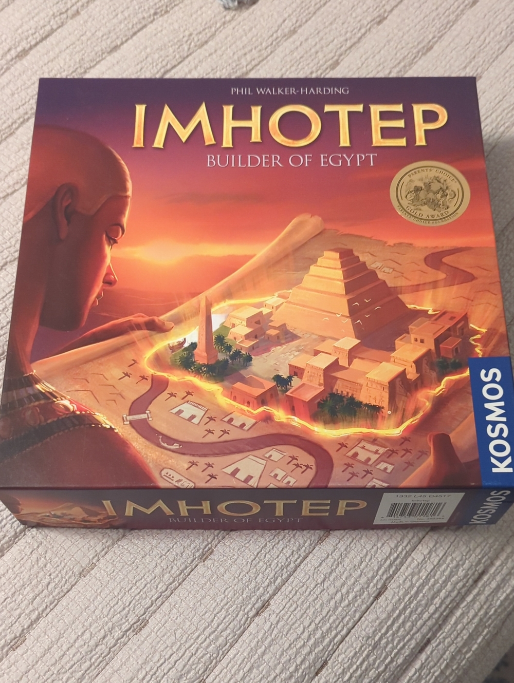 Imhotep Builder of Egypt Kids Strategy Board Game - - Orange